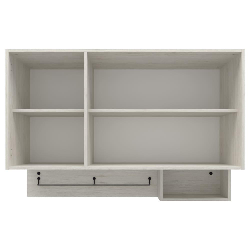 Armário Aéreo Bartira Rubi com 2 Portas, 2 Prateleiras e 120cm de Largura - Freixo/Preto Poah - 4