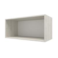 Armário Aéreo para Geladeira Bartira Rubi com 1 Porta e 80cm de Largura – Freixo/Preto Poah - 3