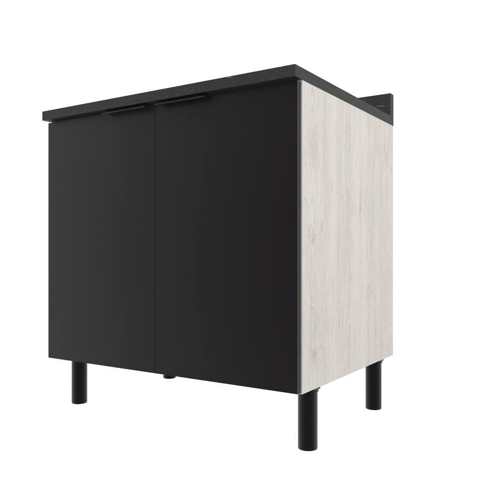 Balcão Duplo Bartira Rubi com 2 Portas, 1 Prateleira e 80,1cm de Largura - 1