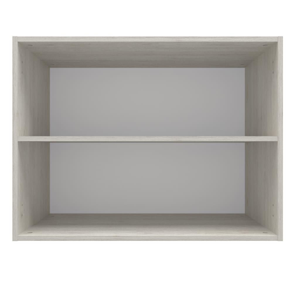 Armário Aéreo Bartira Rubi com 2 Portas, 1 Prateleira e 80cm de Largura - Freixo/Preto Poah - 3