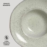 Conjunto de Pratos para Massa Porto Brasil Orgânico Pistache 450ml - 4 Peças - 4