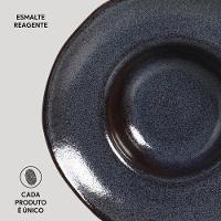 Conjunto de Pratos para Massa Porto Brasil Orgânico Titanium 450ml - 4 Peças - 5