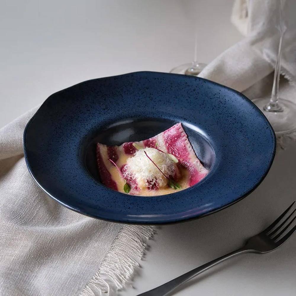 Conjunto de Pratos para Massa Porto Brasil Orgânico Night Blue 450ml - 4 Peças - 2