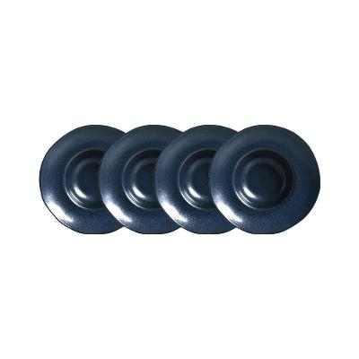 Conjunto de Pratos para Massa Porto Brasil Orgânico Night Blue 450ml - 4 Peças