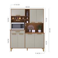 Cozinha Compacta Indekes Braga com 7 Portas e 1 Gaveta - 160cm de largura - 4