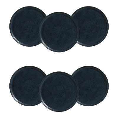Conjunto de Pratos Rasos Porto Brasil Bio Night Blue 27,5cm - 6 Peças