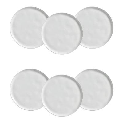 Conjunto de Pratos Rasos Porto Brasil Bio New White 27,5cm – 6 Peças