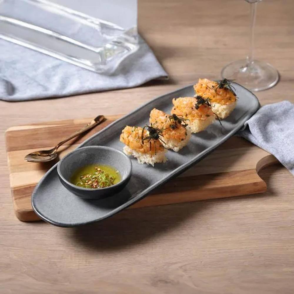 Conjunto de Travessas Ovais Rasas Grandes Porto Brasil Orgânico Dust 36x13cm – 4 Peças - 2