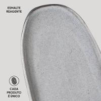 Conjunto de Travessas Ovais Rasas Grandes Porto Brasil Orgânico Dust 36x13cm – 4 Peças - 5