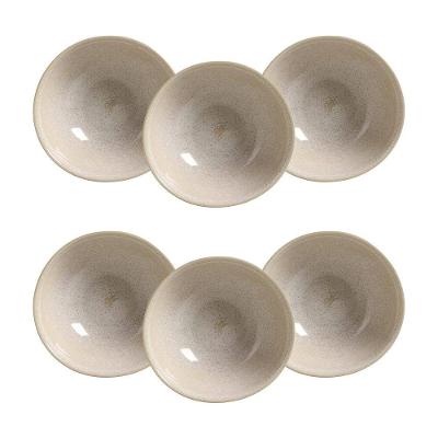 Conjunto de Cumbucas Porto Brasil Coup Stoneware Latte 360ml - 6 Peças