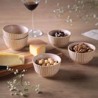 Conjunto de Ramequins Médios Porto Brasil Linhas Litchi com 6 Peças 170ml – Rosa Claro - 2