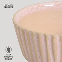 Conjunto de Ramequins Médios Porto Brasil Linhas Litchi com 6 Peças 170ml – Rosa Claro - 5