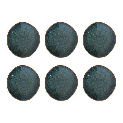 Conjunto de Ramequins Médios Porto Brasil Juta Oceano com 6 Peças 57ml - Azul