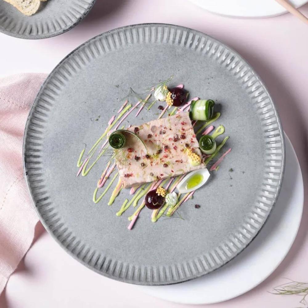 Conjunto de Pratos Rasos Porto Brasil Linhas Dust 27,5cm - 6 Peças - 2