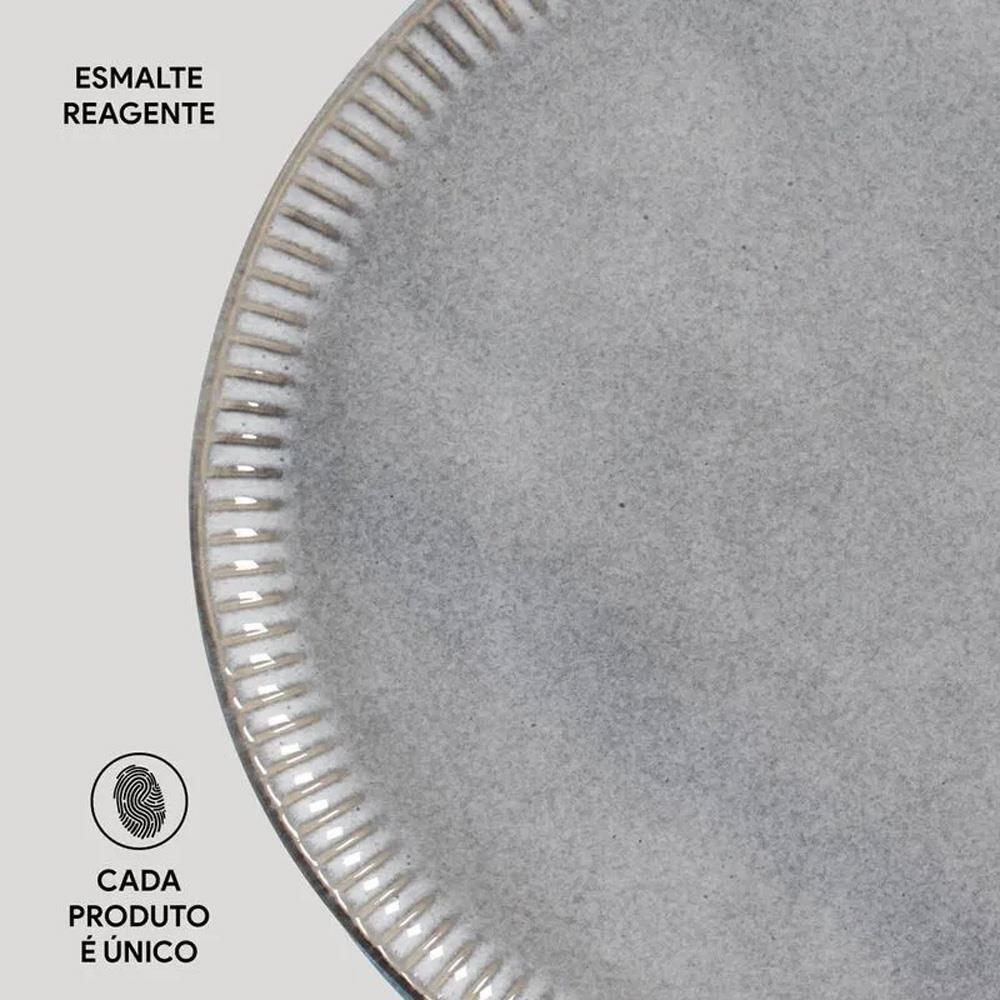 Conjunto de Pratos Rasos Porto Brasil Linhas Dust 27,5cm - 6 Peças - 4