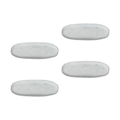 Conjunto de Travessas Oval Rasa Grande Porto Brasil Orgânico Echo 36x13cm - 4 Peças