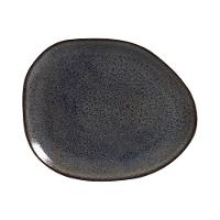 Conjunto de Pratos Rasos Ovais Porto Brasil Orgânico Titanium Azul Escuro 31cm - 6 Peças - 5