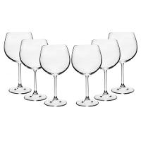 Conjunto de Taças para Vinho Borgonha Bohemia em Cristal 570 ml - 6 Peças - 1