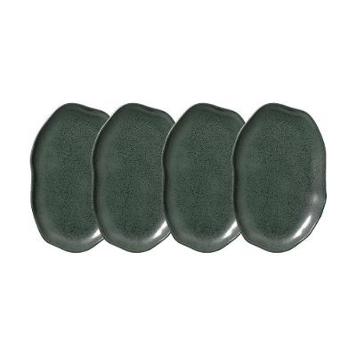 Travessa Oval Rasa Média Porto Brasil Bio Greenery 30x20cm