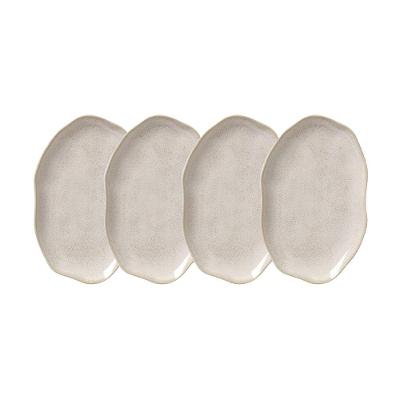 Travessa Oval Rasa Média Porto Brasil Bio Latte 30x20cm