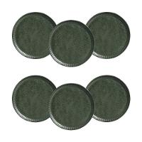 Conjunto de Pratos de Sobremesa Porto Brasil Linhas Greenery 21,5cm - 6 Peças - 1