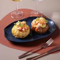 Conjunto de Travessas Oval Rasa Média Porto Brasil Bio Night Blue 30x20cm - 4 Peças - 2