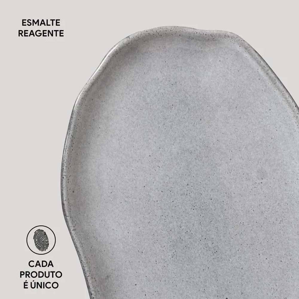 Conjunto de Travessas Oval Rasa Média Porto Brasil Bio Dust 30x20cm - 4 Peças - 4
