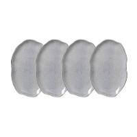 Conjunto de Travessas Oval Rasa Média Porto Brasil Bio Dust 30x20cm - 4 Peças - 1