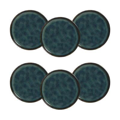 Conjunto de Pratos de Sobremesa Porto Brasil Bio Oceano 21,5cm - 6 Peças