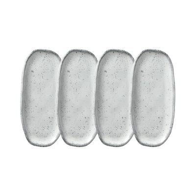 Conjunto de Travessas Oval Rasa Mini Porto Brasil Orgânico Echo 16,5x8cm - 4 Peças