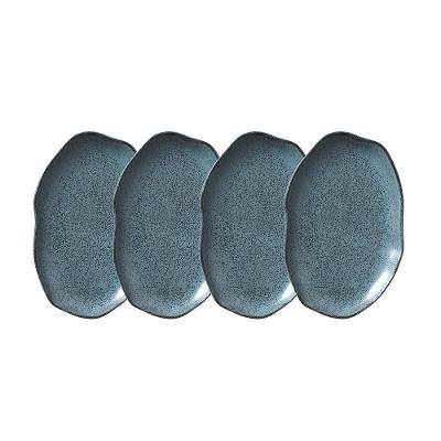 Travessa Oval Rasa Média Porto Brasil Bio Night Sky 30x20cm