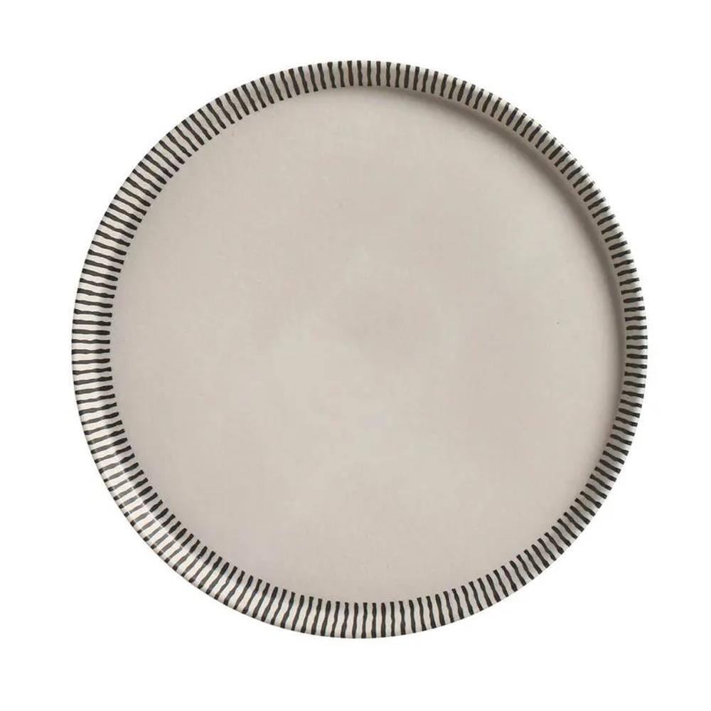 Conjunto de Pratos de Sobremesa Porto Brasil Neo Pulse Cinza 21,5cm - 6 Peças - 2