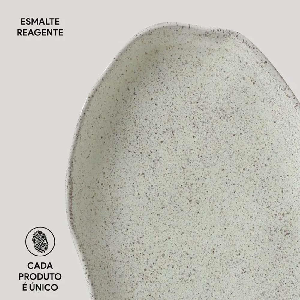 Conjunto de Travessas Oval Rasa Média Porto Brasil Bio Pistache 30x20cm - 4 Peças - 4