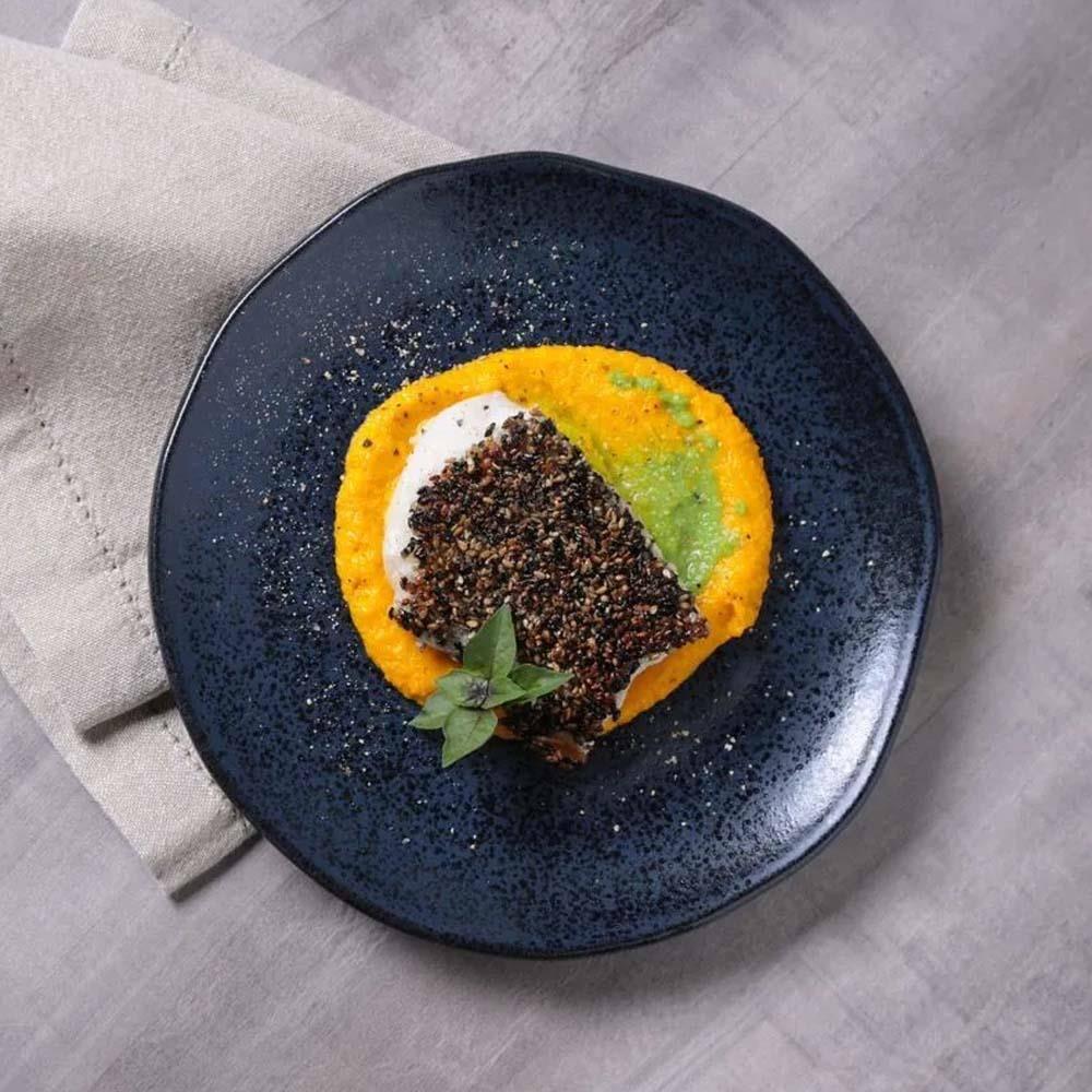 Conjunto de Pratos de Sobremesa Porto Brasil Orgânico Night Blue 19,5cm - 6 Peças - 2