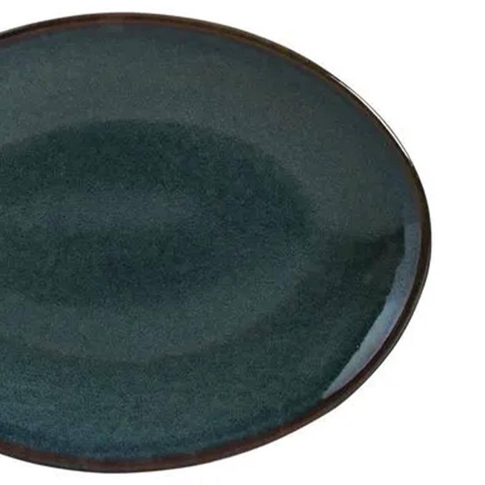 Conjunto de Pratos de Sobremesa Ovais Porto Brasil Orgânico Oceano 22,5cm - 6 peças - 3