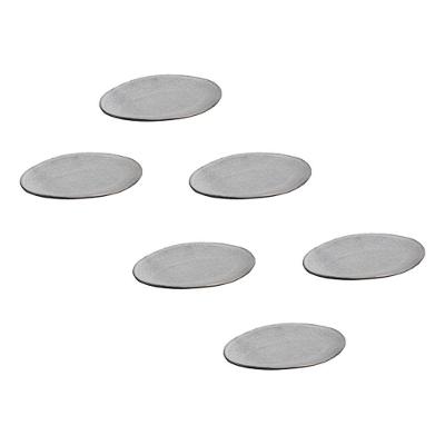 Conjunto de Pratos de Sobremesa Ovais Porto Brasil Orgânico Dust 22,5cm - 6 peças