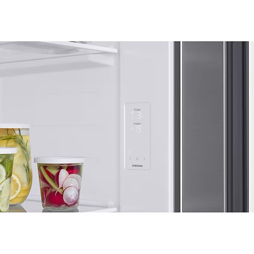 Geladeira Side by Side Samsung SmartThings Inox com Dispenser de Água RS57, AI Energy Mode e SpaceMax - 560 litros - 5