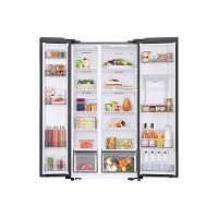 Geladeira Side by Side Samsung SmartThings Inox com Dispenser de Água RS57, AI Energy Mode e SpaceMax - 560 litros - 3
