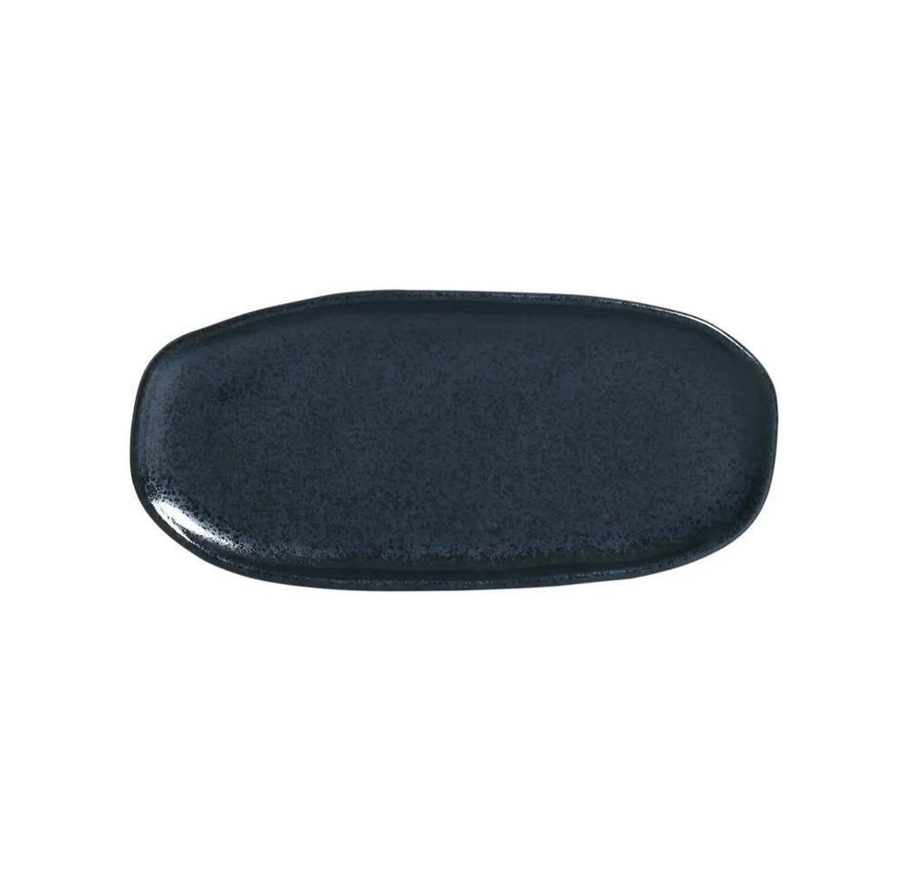 Conjunto de Travessas Ovais Pequenas Porto Brasil Orgânico Night Blue 23x11cm - 4 Peças - 2