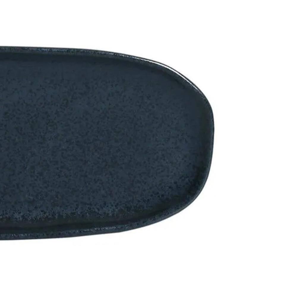 Conjunto de Travessas Ovais Pequenas Porto Brasil Orgânico Night Blue 23x11cm - 4 Peças - 3