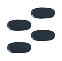 Conjunto de Travessas Ovais Pequenas Porto Brasil Orgânico Night Blue 23x11cm - 4 Peças - 1