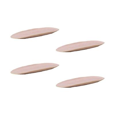 Conjunto de Travessas Ovais Pequenas Porto Brasil Orgânico Litchi 23x11cm - 4 Peças