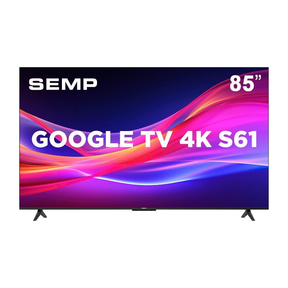Smart TV 85" QLED 4K TCL Mini LED 85C855 com Processador AIPQ, Google TV, HDR10+, Wi-Fi, Bluetooth, Google Assistente, Dolby Vision e Atmos - 1
