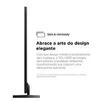 Smart TV 85" QLED 4K TCL Mini LED 85C855 com Processador AIPQ, Google TV, HDR10+, Wi-Fi, Bluetooth, Google Assistente, Dolby Vision e Atmos - 5