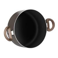 Jogo de Panelas Rochedo Expert 5 Peças Antiaderente Tampas de Vidro Chocolate - 5