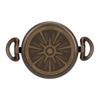 Jogo de Panelas Rochedo Expert 5 Peças Antiaderente Tampas de Vidro Chocolate - 6