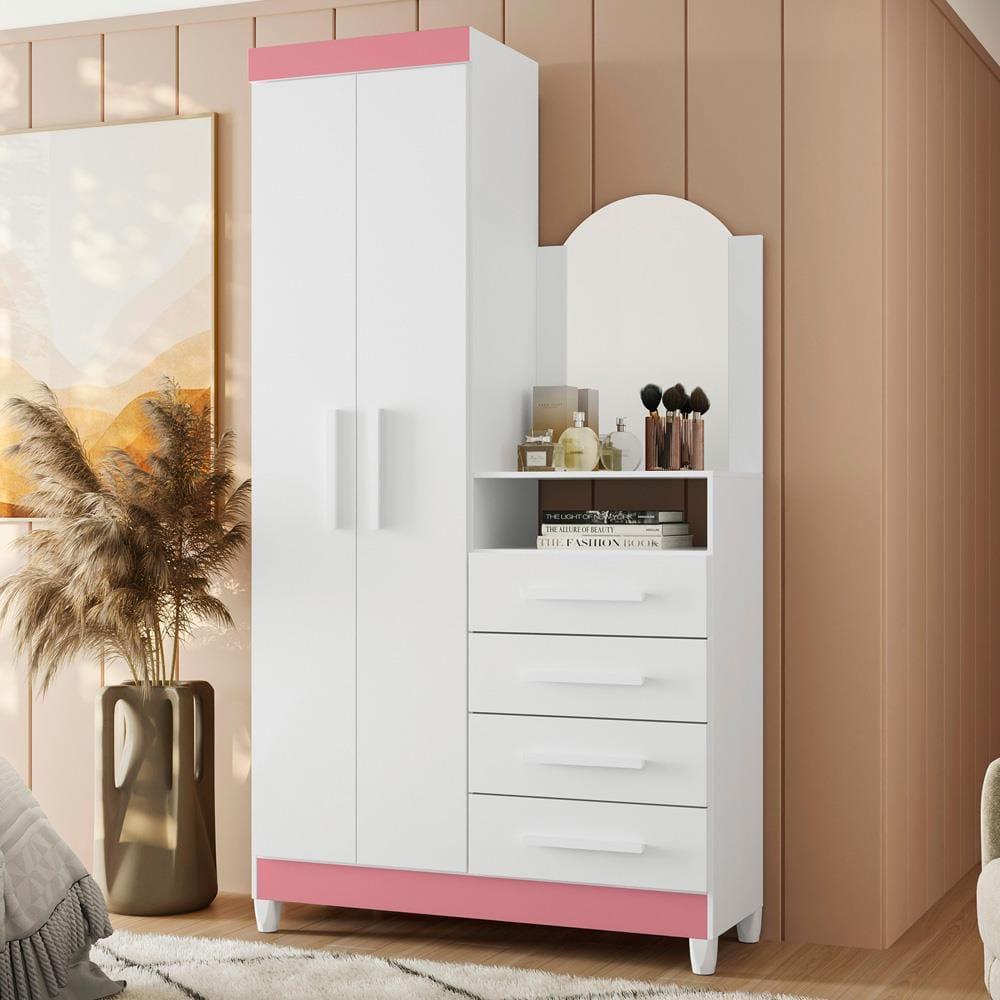 Cômoda Palumoveis New Capri com 2 Portas e 4 Gavetas – 103cm de Largura - 3