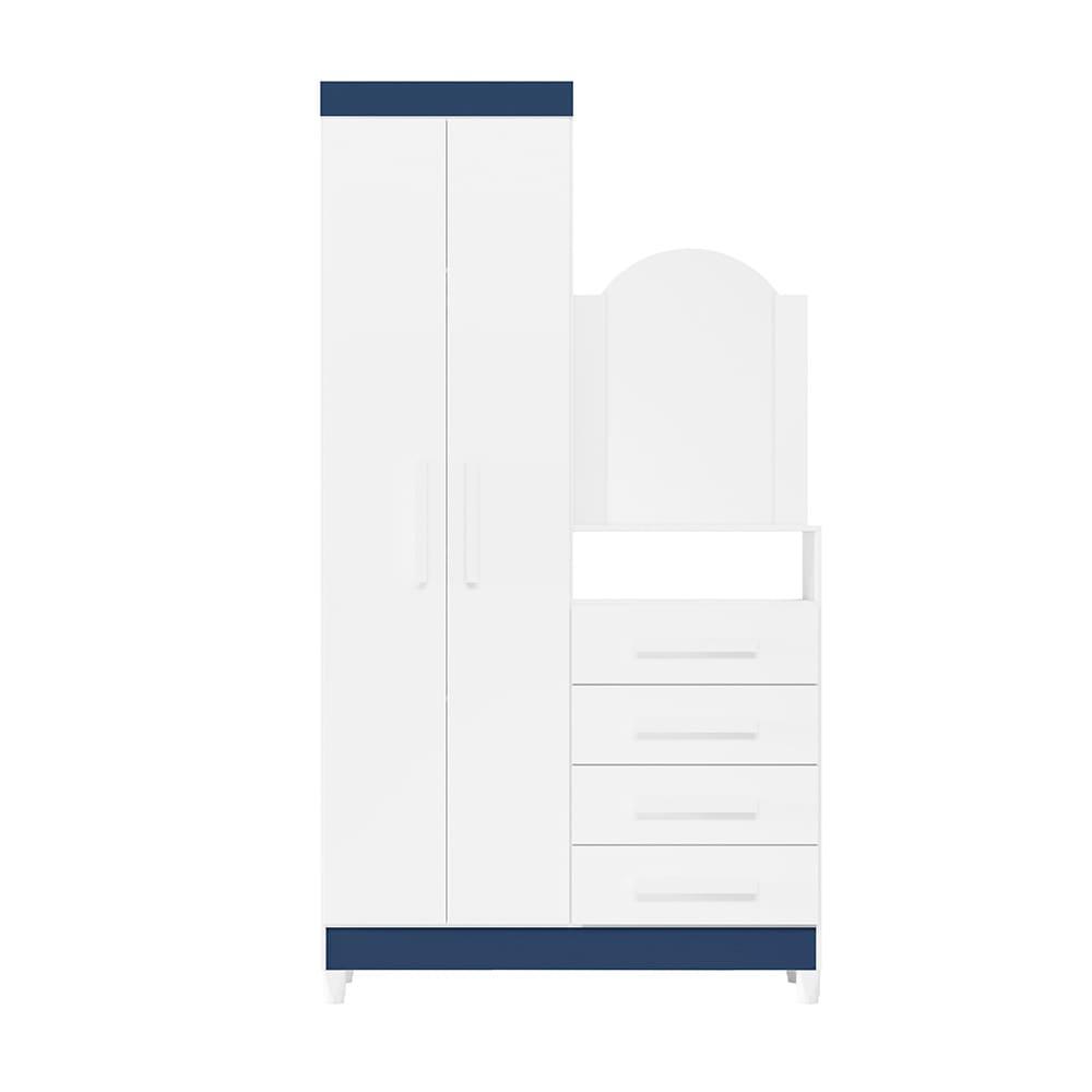 Cômoda Palumoveis New Capri com 2 Portas e 4 Gavetas – 103cm de Largura - 5