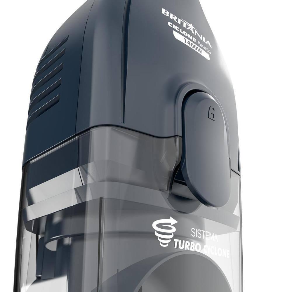 Aspirador de Pó Britania BAS30 2 em 1 com Sistema Turbo Ciclone 1,5 litros - 1400W - 6