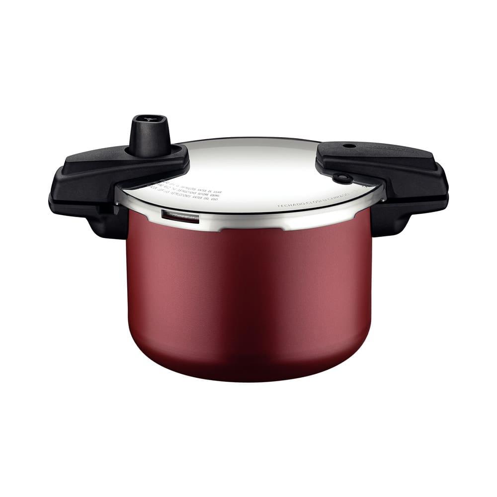 Panela de Pressão Tramontina Arizona com Revestimento Antiaderente Starflon Vermelha - 4,5 litros - 1